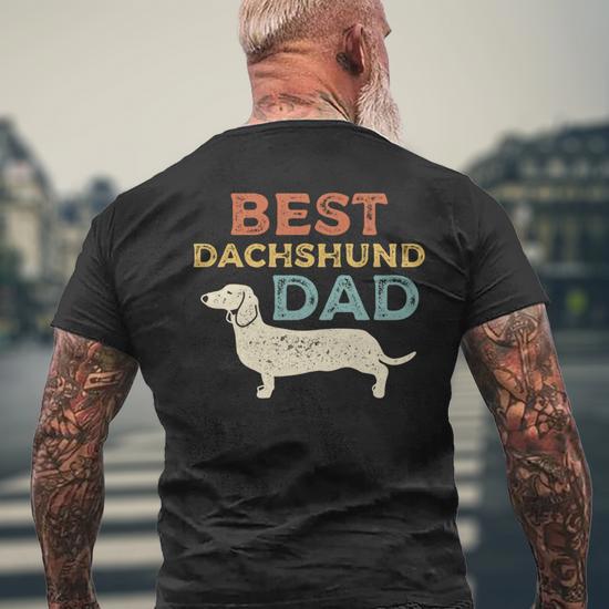 Fashion dachshund dad shirt