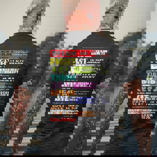 Black Lives Matters Black Leaders Black History Month Men's T-shirt Back  Print | Seseable CA