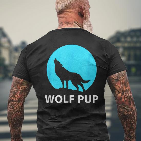 Howling at the Moon Wolf Pup Profile High Definition · Creative Fabrica