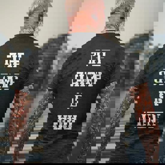 The Champ Is Here Fury King Boxing Gym Men's T-shirt Back Print