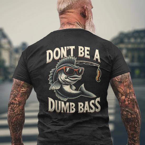 Men's Round Neck Short Sleeve T-Shirt Printed Bass Fishing