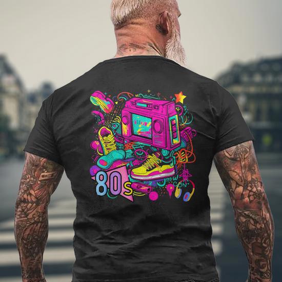 Herren 80er 90er Jahre Retro Old School Mixtape Kassette Lustiger
