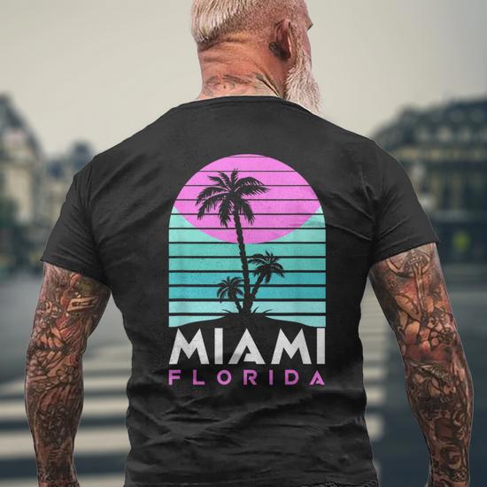 T-shirt Vintage Floride Années 80 - Taille XL, Couleur Orange | Motif Souvenir, Coton, Très Bon état