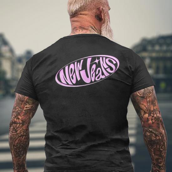Newjeans New Jeans Nwjns Kpop Pink Women Men's T-shirt Back Print