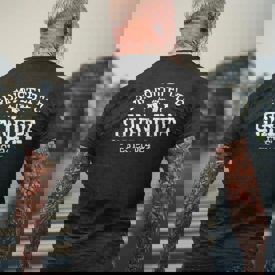 Grampa Vintage Promoted To Grampa Est 2019 Tshirt Gift