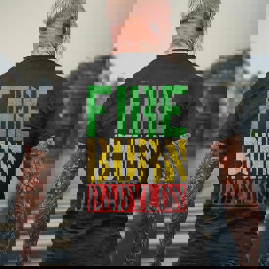 Rastafari Reggae Musique Jamaique Rasta Cadeau T-shirt Imprimé Au Dos