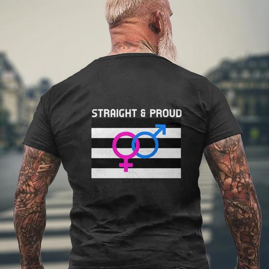 Straight Pride Flag For A Straight And Proud Hetero Couple V2 Mens
