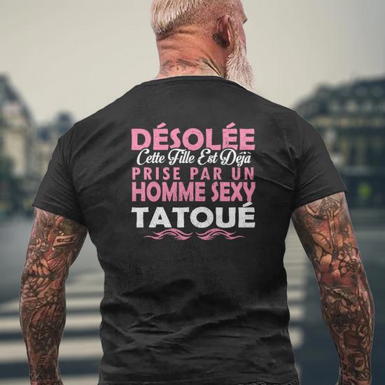 T fashion shirt homme decolleté