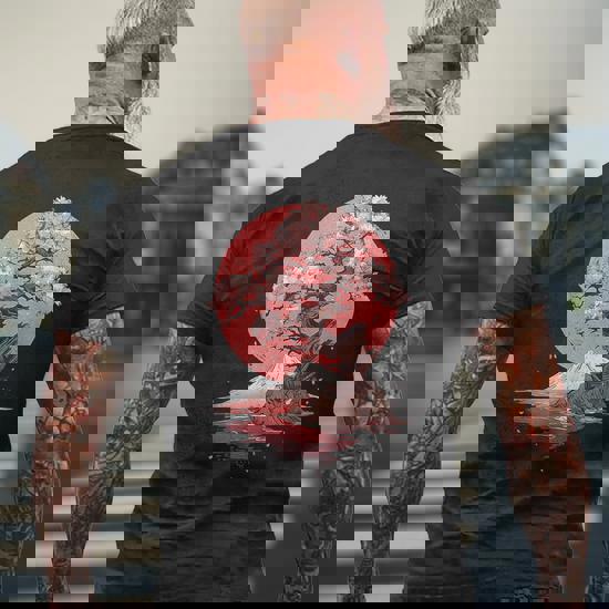 Vintage Sakura Garden Cherry Blossom Japanese Men's T-shirt