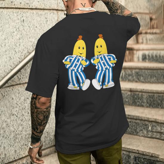 Bananas In Pajamas B1 And B2 Banana Lovers Cool Men's T-shirt Back