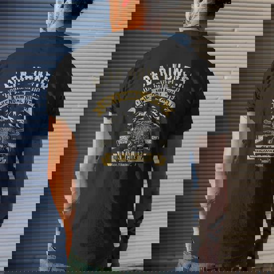 Bear Hunter T Shirt Vintage Hunting Funny Hunters Definition