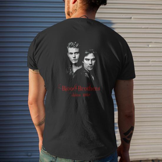 Blood Brothers Since 1864 Mens Back Print T-shirt - Thegiftio