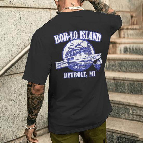 Vintage Boblo Island Detroit Michigan Men's T-Shirt - Graphic Tee, New With Tags