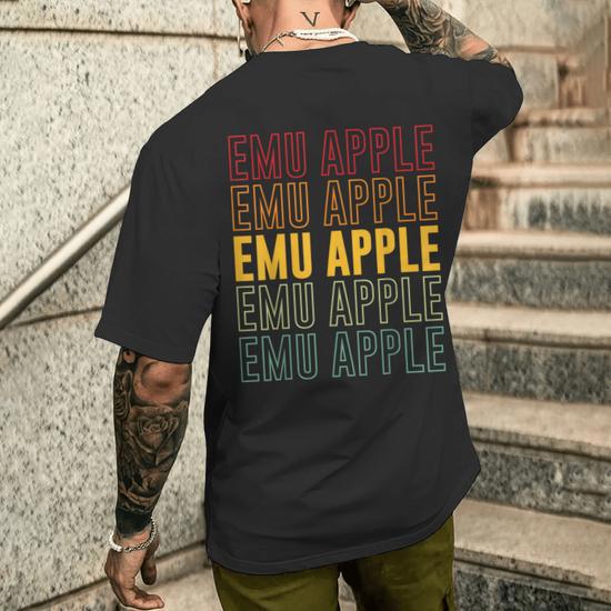 Emu Apple Pride Emu Apple Men s T shirt Back Print Monsterry