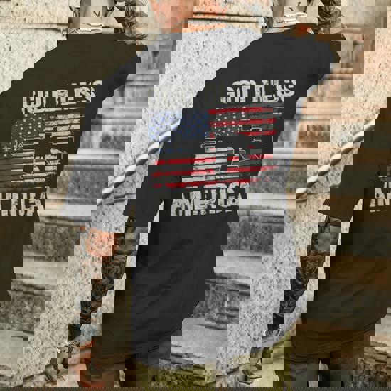 Candymix États-Unis Drapeau Dégradé T-Shirt Homme, Taille Medium, Couleur Azzurro Cielo