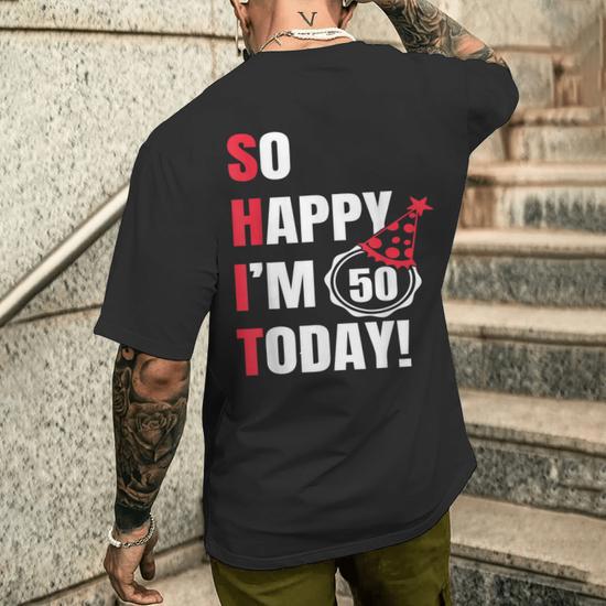 50th Birthday Gifts For Him - Funny 50 Years Old T-Shirt For Men - GitGraf