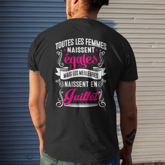 T-shirt Personnalisable Femme - Imprime 5 Images/photos/textes - Coupe Ample, Décontractée - Cadeau Anniversaire