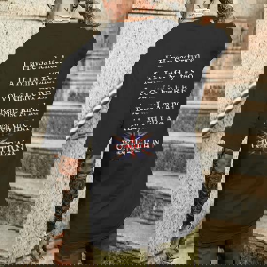 Proud Served In British Army UK Flag Veteran T-shirt Mens T-Shirt