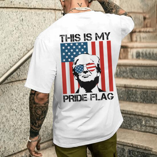 T-shirt Bandiera USA American Pride – 4 Luglio, Uomo, 100% Cotone, Nuova Senza Etichette