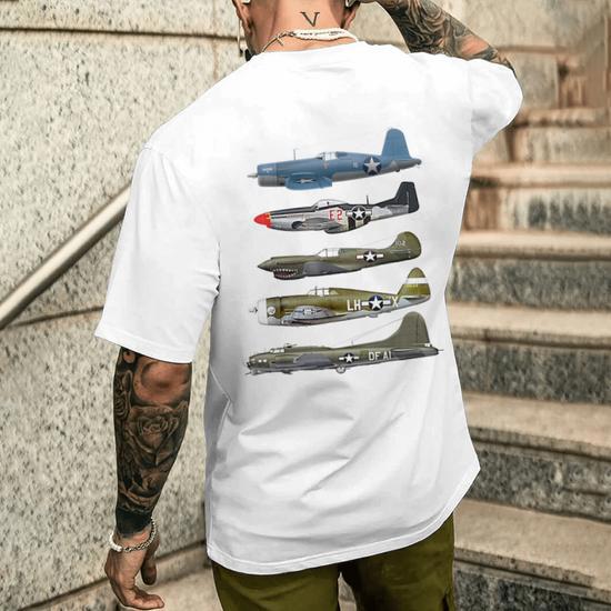 Sweat-Shirt Avions De Chasse WW2 - B-17, P51 Mustang, F4U Corsair | Pour Passionnés D'Aviation Militaire