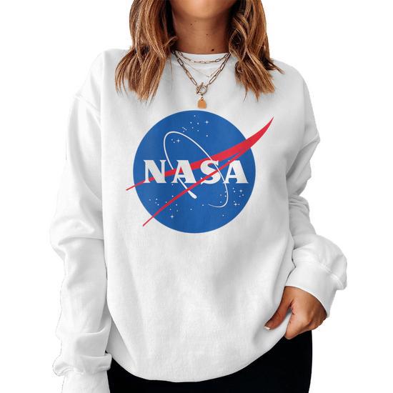Nasa Artemis Astronauta Cuello Sudadera Con Capucha Para Mujer