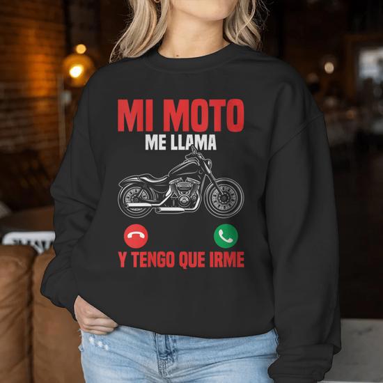 Sudadera Con Capucha Para Motero | Estampado "Llama" Divertido | Regalo Original Para Motorista Hombre/Mujer
