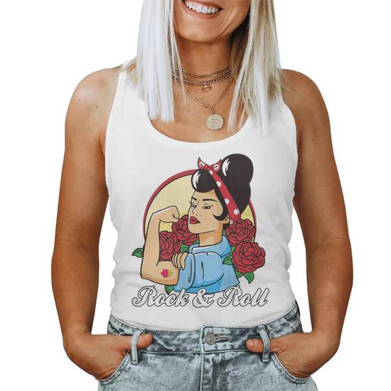 Camiseta Sin Mangas Rockabilly Unisex | Estilo Retro Rockero, Años 50-80s