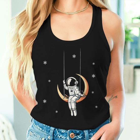 Sweat Astronaute Sur Balançoire Lune – Design Space Dreamer Et Cadeau Parfait ! - 2
