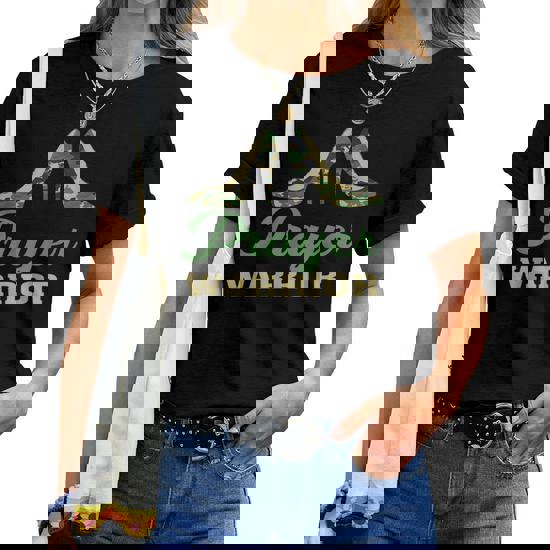 Jesus Christian Women T Shirt Warriors Fight
