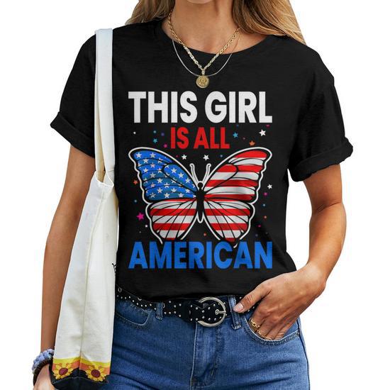 American t shirt for girls best sale