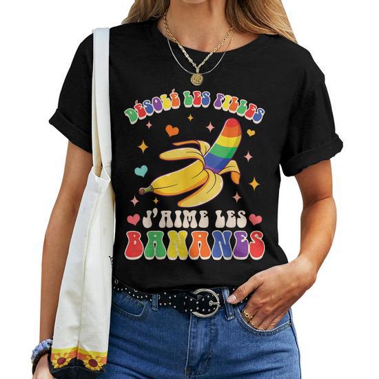 T shirt shops banane femme