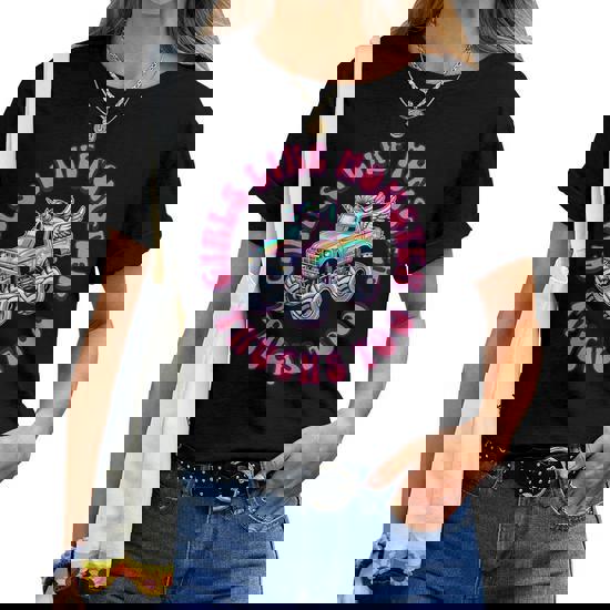 Girls Like Monster Trucks Too Tshirt Women Monster Truck Tee Girls Like Monster Trucks Too Tshirt Women Monster Truck Tee
