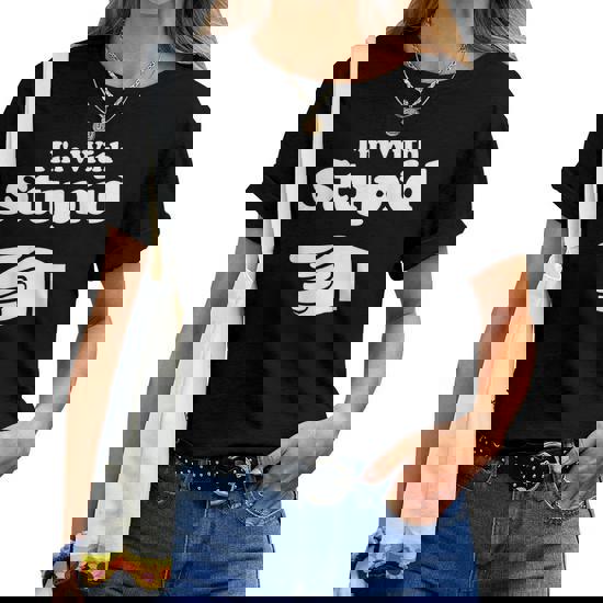 I'm With Stupid Shirt Pair, Couple, Brother Sister Funny Tee