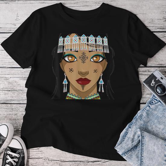 Amazigh Motifs De Berbères Kabyle Amazigh T-shirt femme Cadeauxyz
