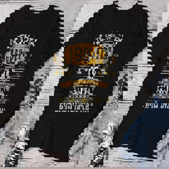 Camiseta 40 Años Mujer Camiseta Cumpleaños 41 Años Diseño