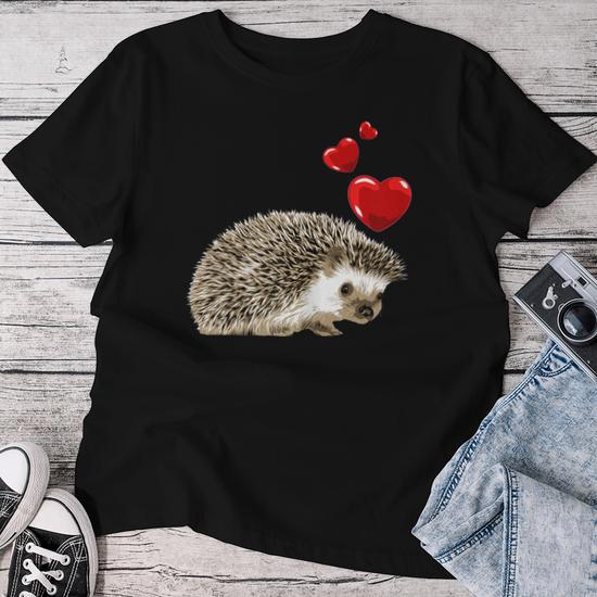 T-shirt Homme Coton Léger - Dessin Hérisson Champignon Souris De Noël, Coupe Détendue