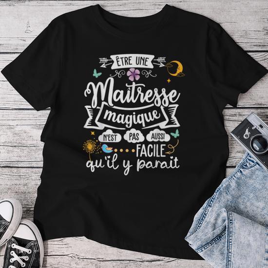 Sweatshirt "Maîtresse Magique" - Humour, Cadeau Original Pour Institutrice, École, Noël, Anniversaire