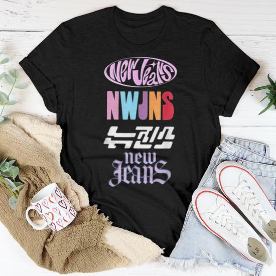 Newjeans New Jeans Nwjns Kpop Logos Women Women T-shirt - Seseable