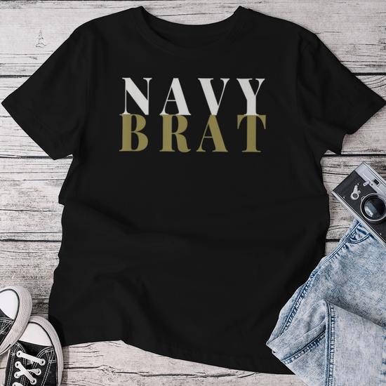 Navy brat hot sale shirt