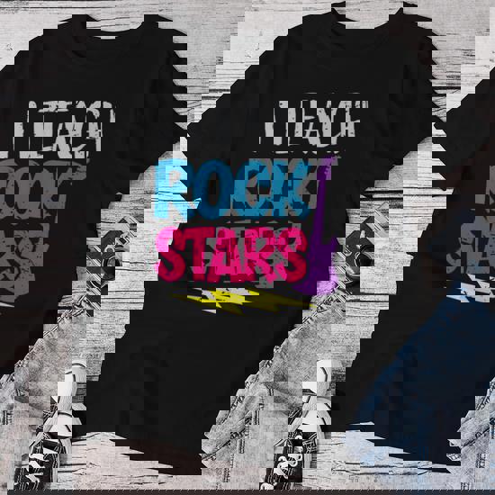 I Teach Rockstars T-Shirt Teachers Back To School Gift Shirt I Teach Rockstars T-Shirt Teachers Back To School Gift Shirt