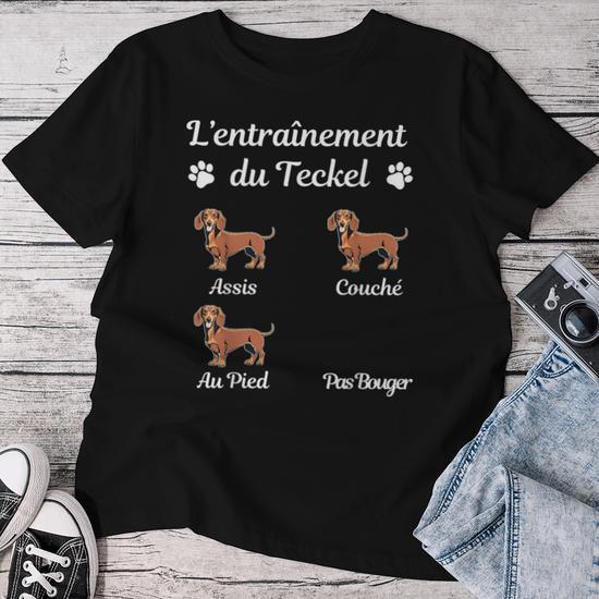 T-shirt Humoristique Teckel (Dachshund) - Fabriqué Aux USA - Taille Du S Au 5XL - Coton - Neuf