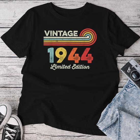 Vintage 1944 Birthday Limited Edition Born In 1944 Women T-shirt  display picture 1