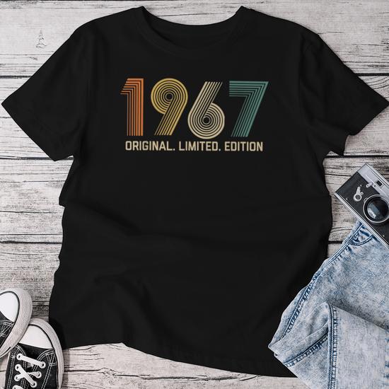 Vintage 1967 Birthday Retro 1967 For Born In 1967 Women T shirt Monsterry