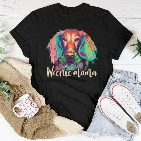 Weenie Mama Dachshund Mom Weiner Dog Lover Women T shirt Monsterry DE