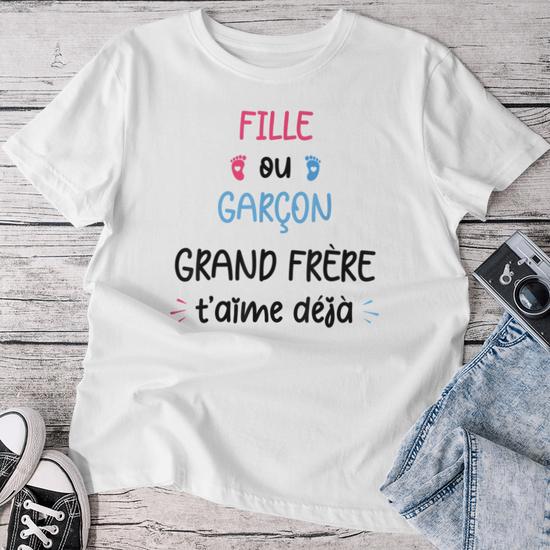 T-shirt Annonce Sexe Bébé "Papi" - Pour Baby Shower, Fille Ou Garçon - Coupe Classique, Léger - 4