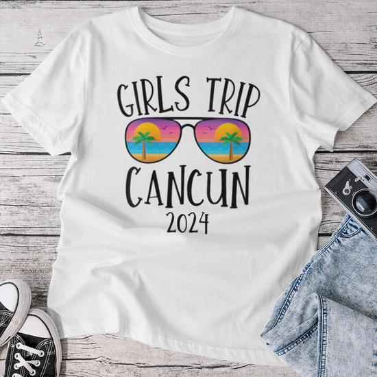 Cancun Mexico Vacation Matching T-Shirt - Family Trip, Sisters Trip Unisex Gift Shirt (Royal, Large) - View #11