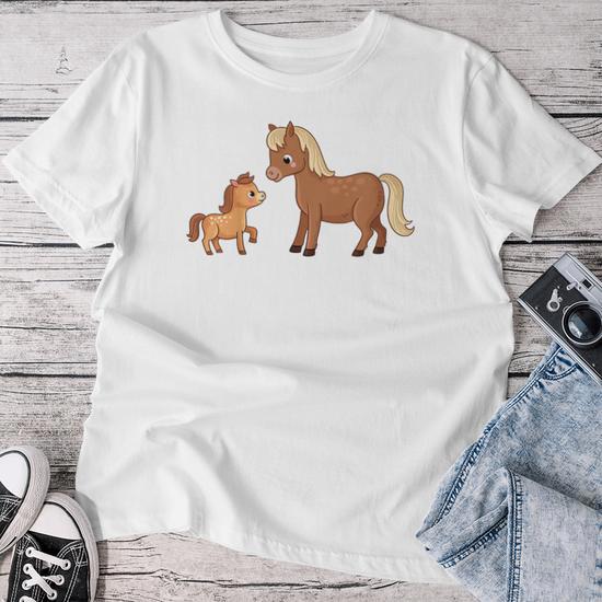 T-shirt Fille Et Cheval – Motif équestre Pour L'écurie Et L'équitation – Coupe Classique Légère En Coton - 6