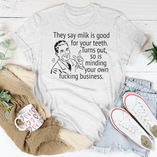 Mind Your Own Fucking Business Sarcastic Adult Humor Women T shirt Monsterry