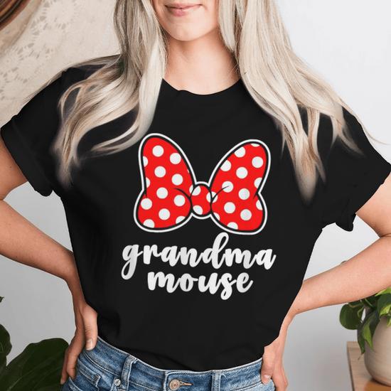 Grandma Mouse Family Vacation Grandma Mouse Women T shirt Seseable UK