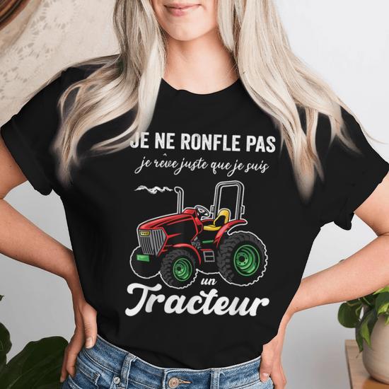 Sweat à Capuche "Juste Une Fille Qui Adore Les Tracteurs" - Design Agricultrice Humour | Cadeau Original Pour Femme, Fille